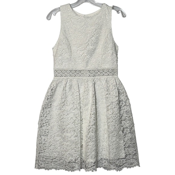 Altar'd State Dresses & Skirts - Altar'd State Cottagecore White Lace Sleeveless Fit & Flare Dress Sz M‎ Bridal